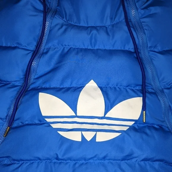 adidas║Blue Puffer Poncho║Size L - Picture 2 of 6